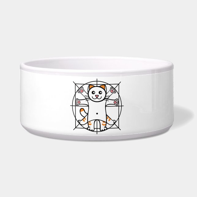 Écuelle Chat de Vitruve (Devant)