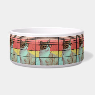 ÉCUELLE CHAT DRÔLE MIGNON VINTAGE TENDANCE