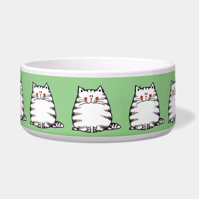 Écuelle chat gras mignon (Devant)