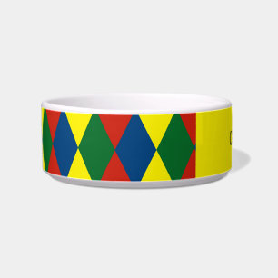 Écuelle Chat Motif Diamants Bateau de Canal