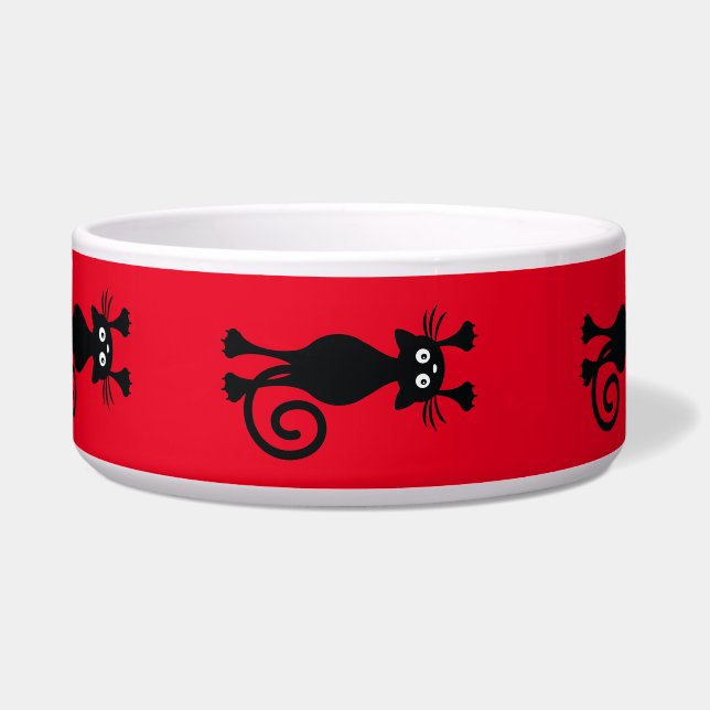 Écuelle Chat noir animal de compagnie  (Devant)