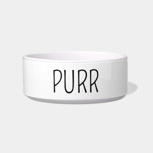 Écuelle Chat noir et blanc Purr Contemporain