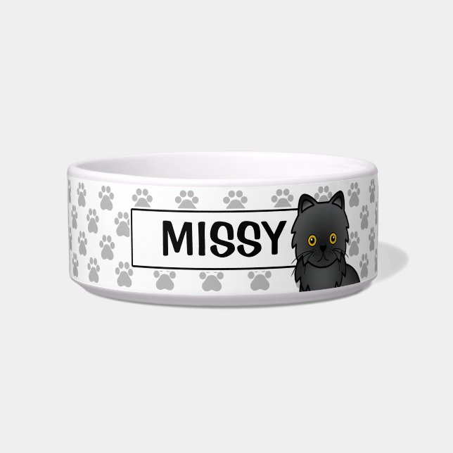 Écuelle Chat Persan noir (Devant)