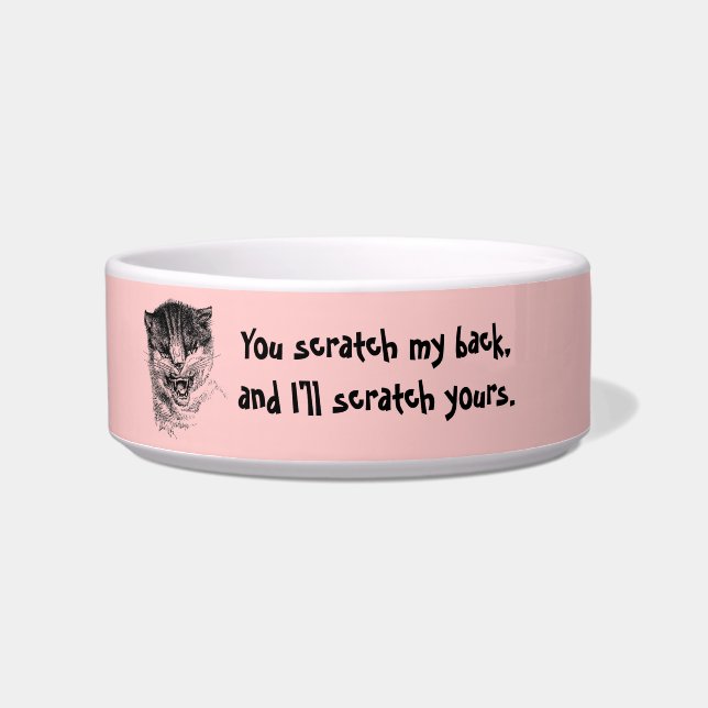 Écuelle Chat Personnalisé Dit Ajouter Votre Photo Choisir  (Devant)