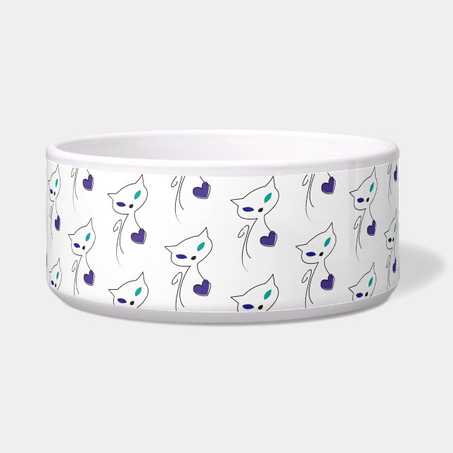 Écuelle chat solitaire (Devant)