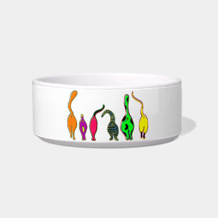 Écuelle Chats Colorés Fessiers