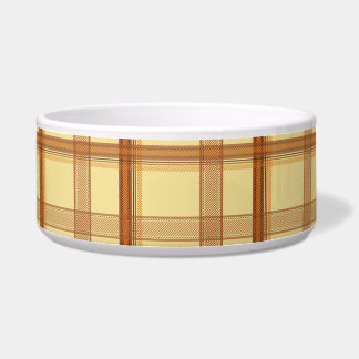 Écuelle Chaud Caramel Brun Carreaux Esthétique