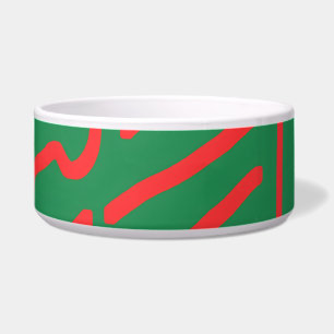 Écuelle Chaussette de Noël verte sur fond vert