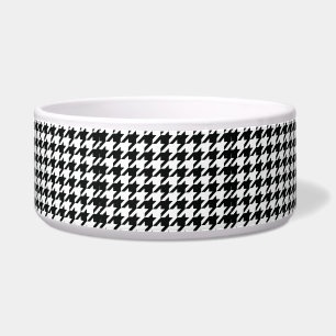 Écuelle Chèque de socle noir blanc classique