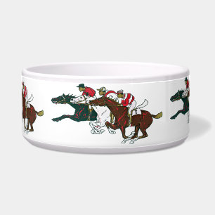 Écuelle Chevaux de course Pet Bowl