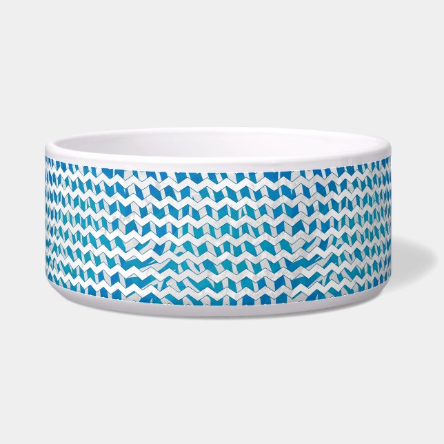 Écuelle Chevron bleu et blanc Zebra (Droite)