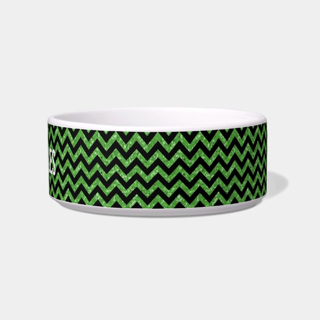 Écuelle Chevron Parties scintillant Look Chat Bowl (Droite)