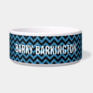 Écuelle Chevron Parties scintillant Look Dog Bowl