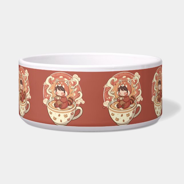 Écuelle Chibi Red Panda Brew Heat Resistant Oven Mitt (Devant)