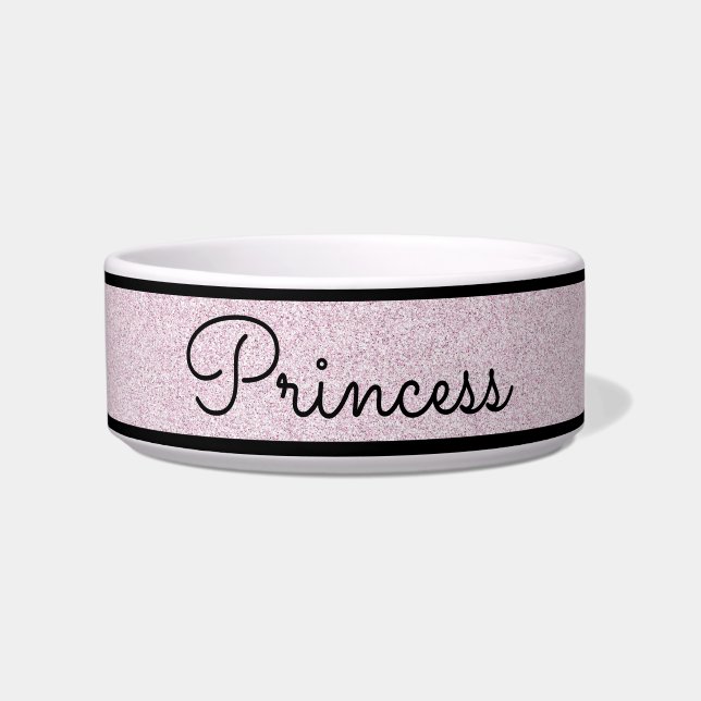 Écuelle Chic Parties scintillant rose Customisé bol de cha (Devant)