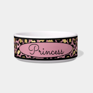 Écuelle Chic rose léopard peau Motif animal