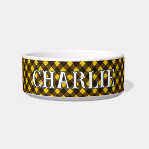 Écuelle Chien à chèque jaune
