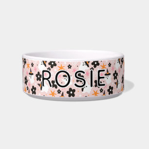 Écuelle Chien à motif de fantôme rose féminin pour Hallowe