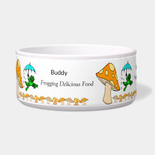 Écuelle Chien Bowl Frogging Delicious nourriture Champigno