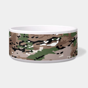 Écuelle Chien camouflage armée texturé mélange