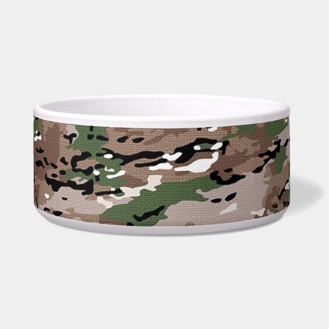 Écuelle Chien camouflage armée texturé mélange (Devant)