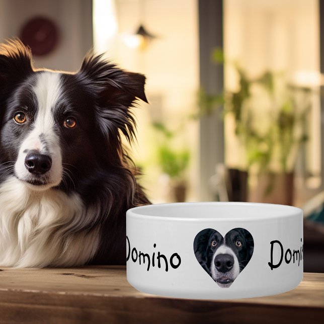 Écuelle Chien Chat Photo Coeur animal de compagnie personn (Créateur téléchargé)