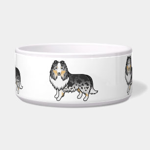 Écuelle Chien de berger des Shetland Blue Merle Sheltie Ch