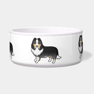 Écuelle Chien de berger des Shetland tricolore Sheltie Des