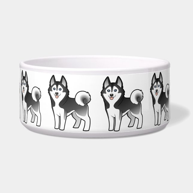 Écuelle Chien de traîneau sibérien de bande (Devant)
