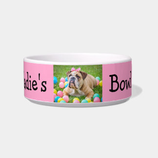 Écuelle Chien fait sur commande personnalisé de couleur de