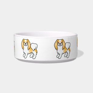 Écuelle Chien Japonais Chin Blanc Et Citron Dessin Animé M