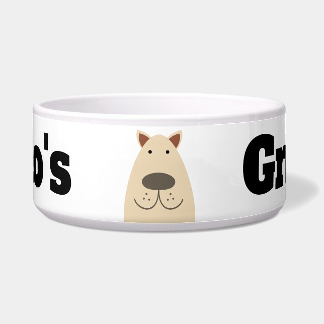 Écuelle Chien jaune du Labrador (Devant)