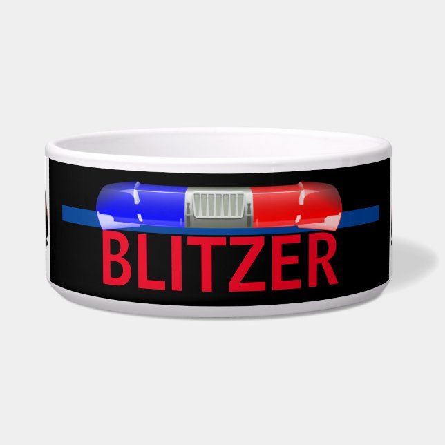 Écuelle Chien K-9 de police personnalisé (Devant)