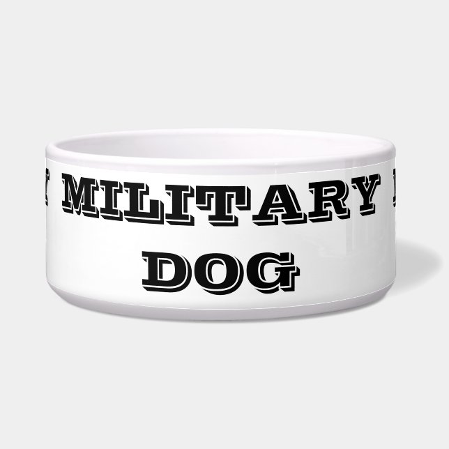 Écuelle Chien militaire de Dog Bowl (Devant)