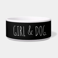 Chien moderne fille cadeau simple