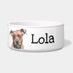 Écuelle Chien personnalisé du Staffordshire Bull Terrier S