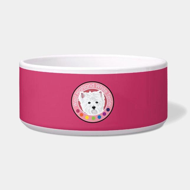 Écuelle Chien West Highland white terrier (Devant)