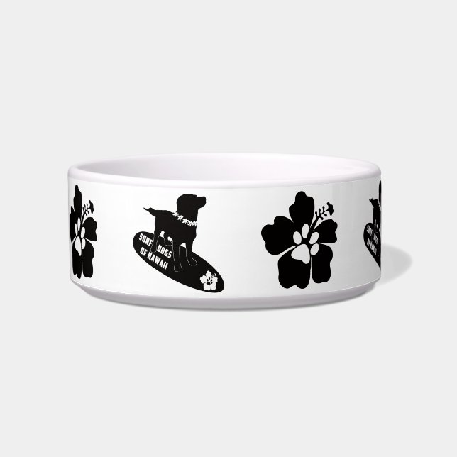 Écuelle Chiens de surf de Hawaii Pet Bowl (Devant)