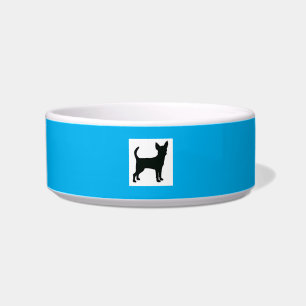 Écuelle Chihuahua bol en céramique pour chien.
