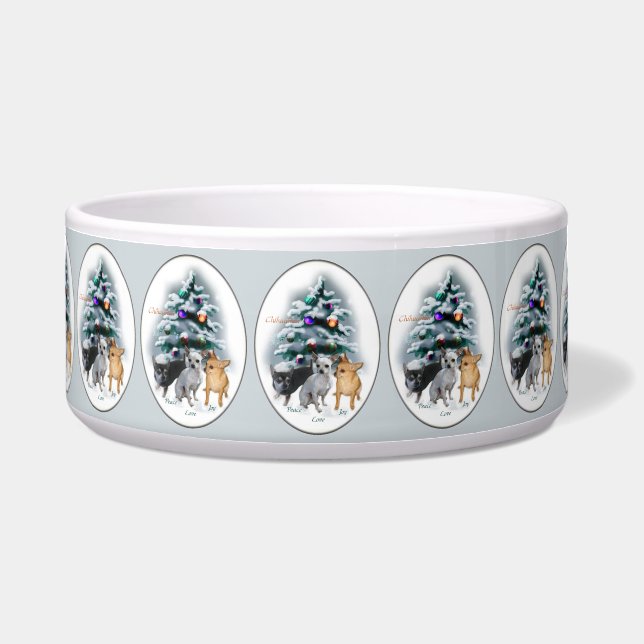 Écuelle Chihuahua Christmas Chig Bowl (Devant)