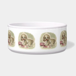 Écuelle Chiot d'art vintage à Jelly Jar