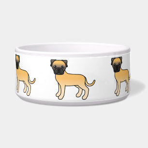 Écuelle Chiots Bullmastiff Faon de Dessin Animé Mignons