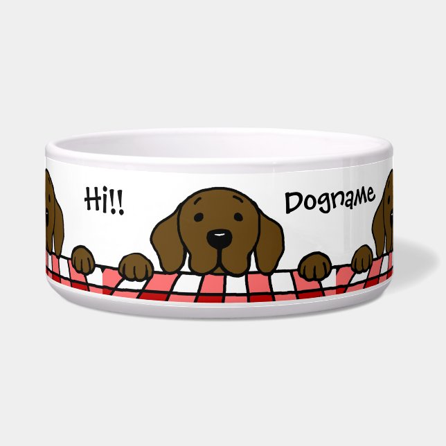 Écuelle Chocolat Labrador vous observant cuisine (Devant)