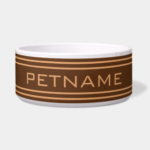 Écuelle Chocolat Stripes personnalisé monogramme bols pour