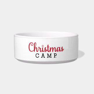 Écuelle Christmas Camp Pet Bowl | Meilleur cadeau pour ani