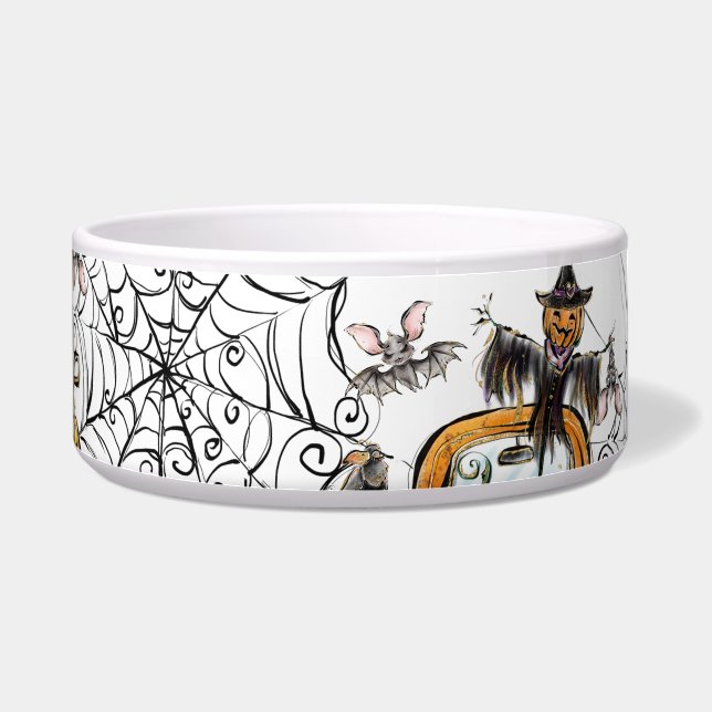 Écuelle Chute Citrouille Patuck avec chauve-souris épouvan (Droite)
