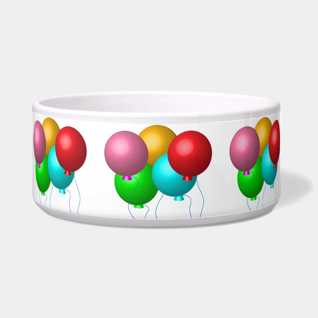 Écuelle Cinq ballons d'anniversaire (Devant)