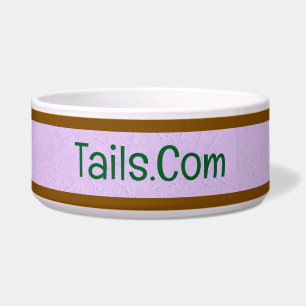 Écuelle Clair violet poêle avec TAILS.COM Texte