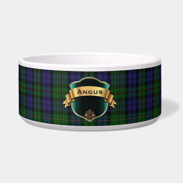 Écuelle Clan MacEwen Tartan personnalisé Plaid Pet Bowl (Devant)