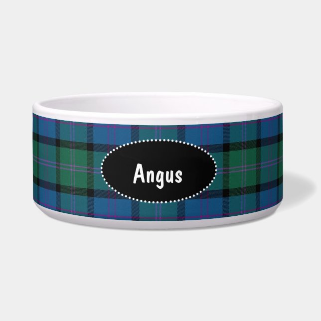 Écuelle Clan MacThomas Plaid Custom Dog Bowl (Devant)
